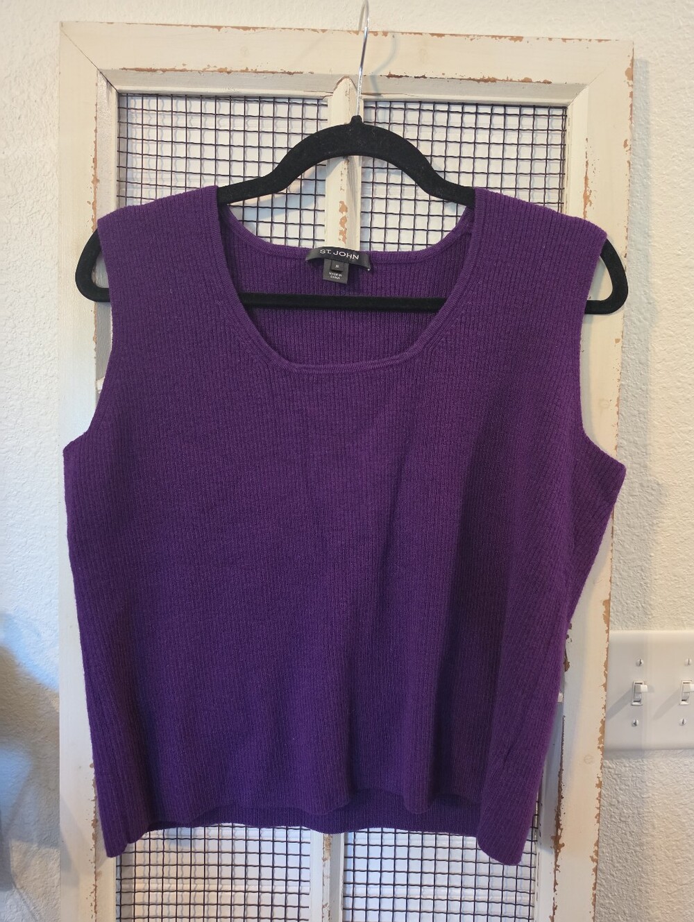 St. John Knit Purple Sweater